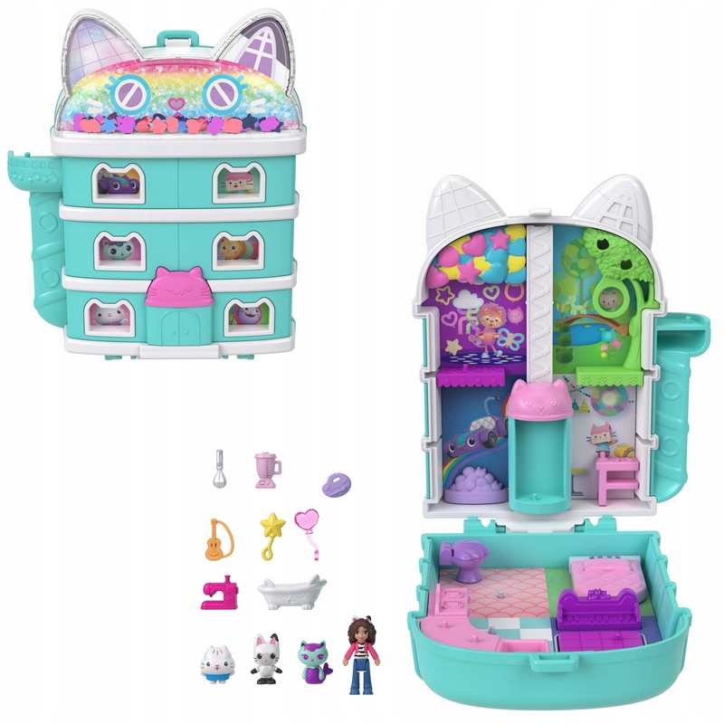 Kompaktná súprava mačacieho domčeka Polly Pocket Gabi JFV02